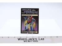Starscream Action Figure Instruction Manual Booklet 1984 Hasbro G1 Transformers