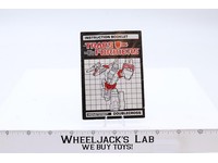 Doublecross Action Figure Instruction Manual Booklet 1987 Hasbro G1 Transformers