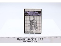 Chop Shop Instructions Manual Booklet 1985 Hasbro G1 Transformers Vintage Figure