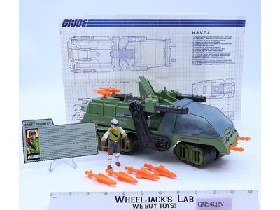 HAVOC H.A.V.O.C. 100% Complete W/ Cross Country GI Joe 1986 Hasbro Action Figure
