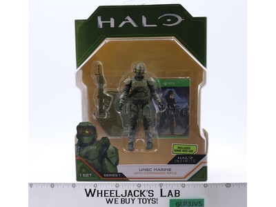 UNSC Marine W/ Commando Rifle Halo Infinite Series 1 Wicked Cool Toys NEW SEALED