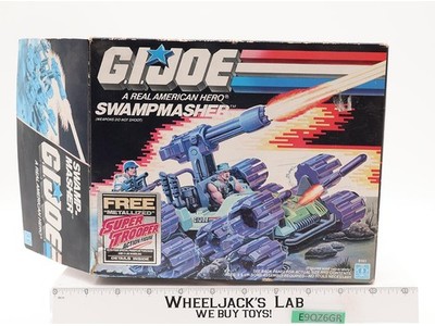 Swampmasher Complete W/ Box GI Joe 1988 Hasbro Vintage Action Figure Vehicle