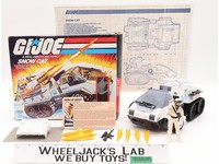 Snow Cat W/ Frostbite 100% Complete W/Box GI Joe 1985 Hasbro Vintage Vehicle