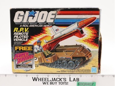 R.P.V. 100% Complete W/Box GI Joe 1988 Hasbro Action Figure Vehicle