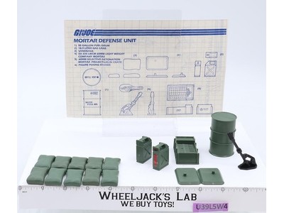 Mortar Defense Unit 100% Complete GI Joe 1984 Hasbro Action Figure Playset
