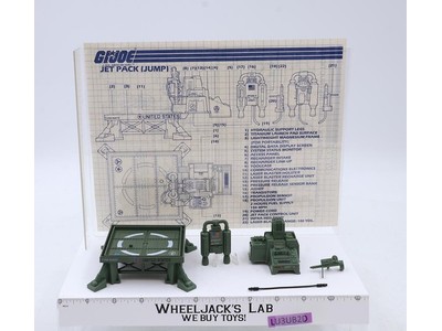 Jump Jet Pack Playset 100% Complete G.I. Joe Hasbro 1983 Vintage Action Figure