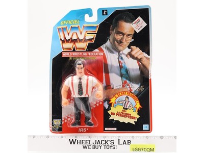 IRS Irwin R Schyster WWF Wrestling 1992 Hasbro Action Figure NEW MOSC SEALED