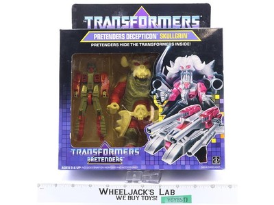 Pretenders Skullgrin 100% Complete W/BOX & INSERT 1989 G1 Transformers Vintage