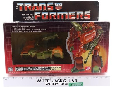 Roadbuster Complete W/Box & Insert 1985 Vintage Hasbro G1 Transformers Canada