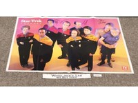 Cast of Star Trek Voyager Signed AUTOGRAPHED Poster Beltran Mulgrew Picardo