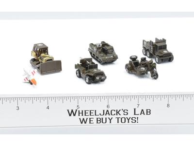Lot of 5 Army Vehicles Micro Machines 1988 Lewis Galoob Vehicle Vintage