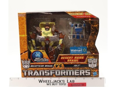 Brawl vs Jolt Transformers Hunt For The Decepticons 2010 Hasbro NEW SEALED