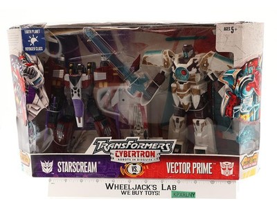 Starscream vs Vector Prime Transformers Cybertron 2006 Hasbro NEW SEALED