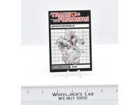 Slag Action Figure Instruction Manual Booklet 1985 Hasbro G1 Transformers