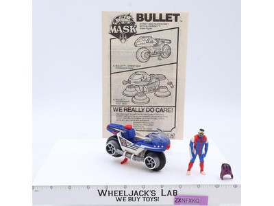 Bullet Motorcycle W/Ali Bombay 100% Complete 1987 M.A.S.K. Kenner Vintage