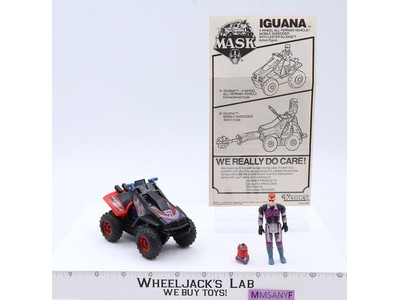 Iguana W/ Lester Sledge 100% Complete M.A.S.K. Kenner 1986 Action Figure Vintage