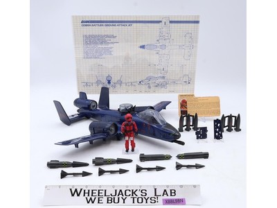 Cobra Rattler W/ Wild Weasel Complete GI Joe 1984 Hasbro Action Figure Vehicle