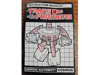 RARE Cosmos MAIL AWAY USA English Instruction Manual 1986 1987 G1 Transformers