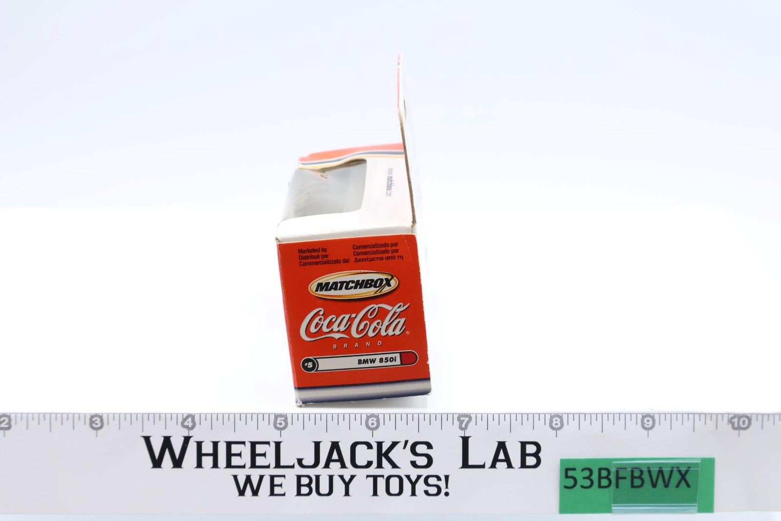 BMW 850i 2000 Matchbox Coca-Cola #92358 Yellow NEW MISB