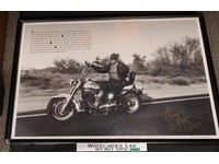 Ultimate Warrior on Motorcycle WWF Wrestling 1990s Poster 36x24
