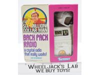 Back Pack Radio SEALED NEW Six Million Dollar Man Bionic Man 1975 Kenner Vintage