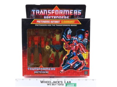 Cloudburst Pretender 100% Complete W/Box & Insert Vintage G1 Transformers Figure