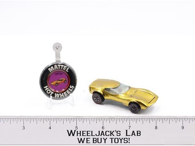 Torero Gold 1969 1969 Redline Hot Wheels Mattel Vintage RL w/ Button USA