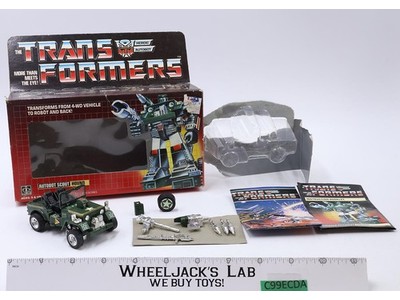 Hound Circle Stamp COMPLETE W/BOX & INSERT 1984 Vintage Hasbro G1 Transformers