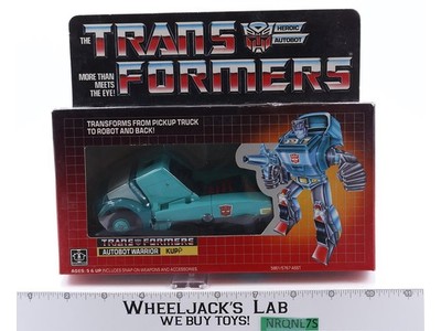 Kup 100% Complete W/BOX & INSERT 1986 Vintage G1 Transformers Figure NM