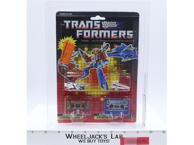 Grand Slam / Raindance AFA GRADED 80+ 80/85/90 G1 Transformers Hasbro SEALED