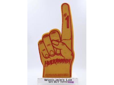 Hulkamania 22" Foam Finger Hulk Rules #1 WWF Wrestling 1988 TitanSports