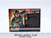 The Legend of GI Joe Catalog Insert 1983 Hasbro Vintage Action Figure