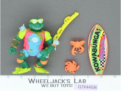 Sewer Surfer Mike 100% Complete Teenage Mutant Ninja Turtles TMNT Playmates 1990