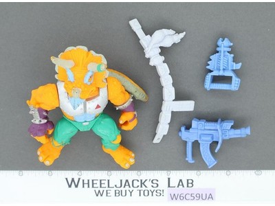 Triceraton 100% Complete Teenage Mutant Ninja Turtle TMNT Playmates 1990 Vintage