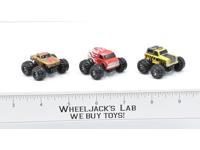 Lot of 3 Monster Truck Vehicles 1988 Micro Machines Lewis Galoob Vintage