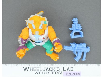 Triceraton 100% Complete Teenage Mutant Ninja Turtle TMNT Playmates 1990 Vintage