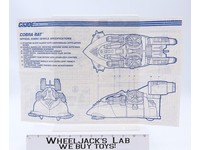 Cobra Rat 1991 ORIGINAL Instructions Blueprints G.I. Joe Hasbro Action Figure