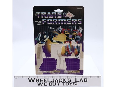 Ravage & Rumble Cardback 1984 Vintage Hasbro G1 Transformers Action Figure