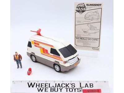 Slingshot W/Ace Riker 100% Complete W/MANUAL 1985 MASK M.A.S.K. Kenner Figure