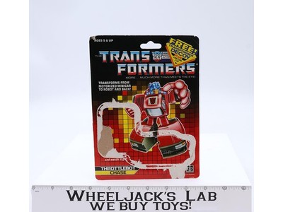 Chase Cardback 1987 Vintage Hasbro G1 Transformers Action Figure