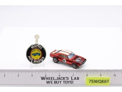 Heavy Chevy Red 1969 1970 Hot Wheels Mattel Vintage Redline RL w/ Button