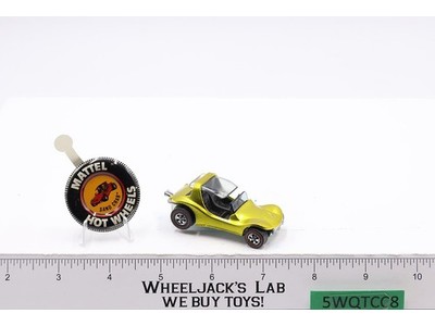 Sand Crab Yellow 1969 1970 Redline Hot Wheels Mattel Vintage RL w/ Button