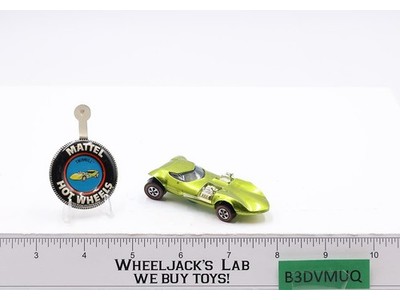 Twinmill Lime Antifreeze 1968 1969 Redline Hot Wheels Mattel Vtg RL w/Button