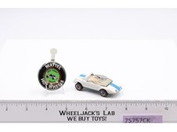 Jack Rabbit Special White Enamel Hot Wheels 1969 1970 Mattel Redline w/ BUTTON