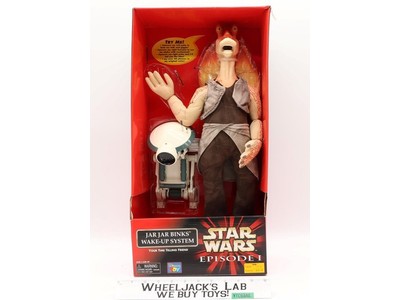Jar Jar Binks Wake-Up System Star Wars Episode 1 1999 Thinkway Toys 22" NEW MISB