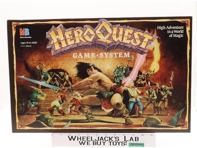 Hero Quest High Adventure in a World of Magic Game System 1990 MiltonBradley