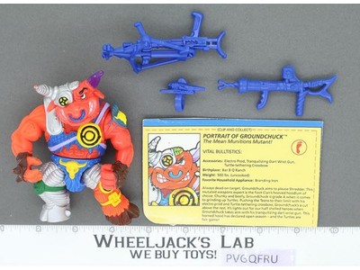Groundchuck 100% Complete Teenage Mutant Ninja Turtles TMNT 1991 Playmates