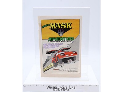 Uncover a M.A.S.K. Adventure Comic Promo Ad Insert MASK 1985 Vintage Book