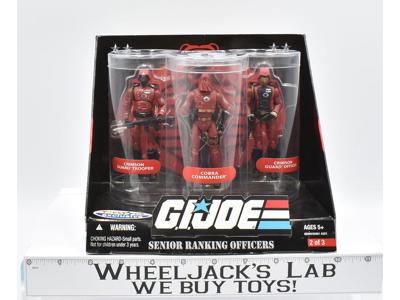 Senior Ranking Officers 2 of 3 GI Joe Cobra 25th NEW TRU Crimson Guard Officer