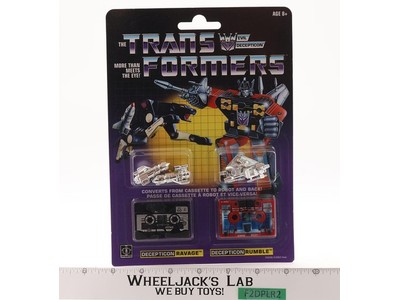 Ravage and Rumble Transformers G1 Reissue 2018 Hasbro Action Figure NEW SEALED